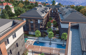 Проект в районе Бейликдюзю на берегу моря (CTE066)